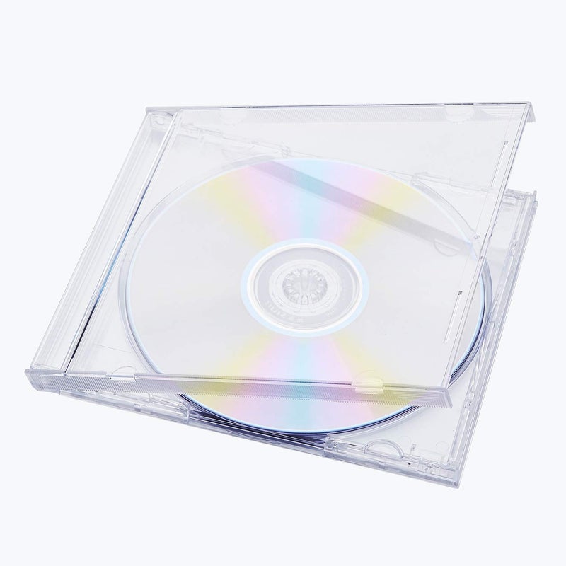 Maxtek 10.4 mm Standard Single Clear CD Jewel Case with Assembled Clear Tray, 50 Pack - Image 4